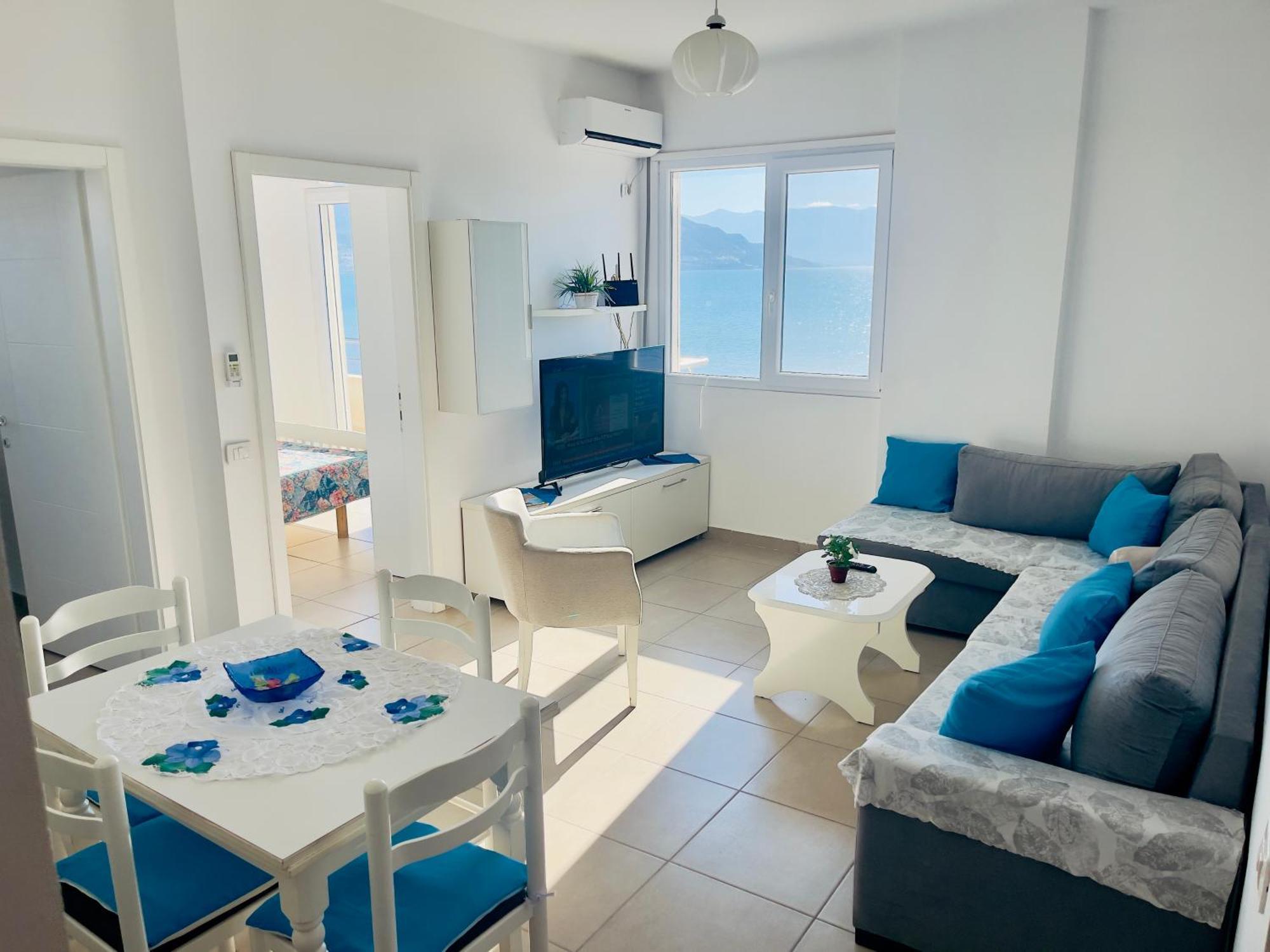 Seaview Apartments Rental Вльора Екстер'єр фото